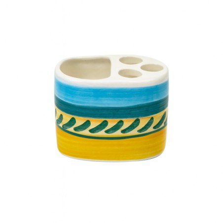 Portaspazzolini artigianale ceramiche siciliane de simone Naxos Portaspazzolini artigianale ceramiche siciliane de simone Naxos